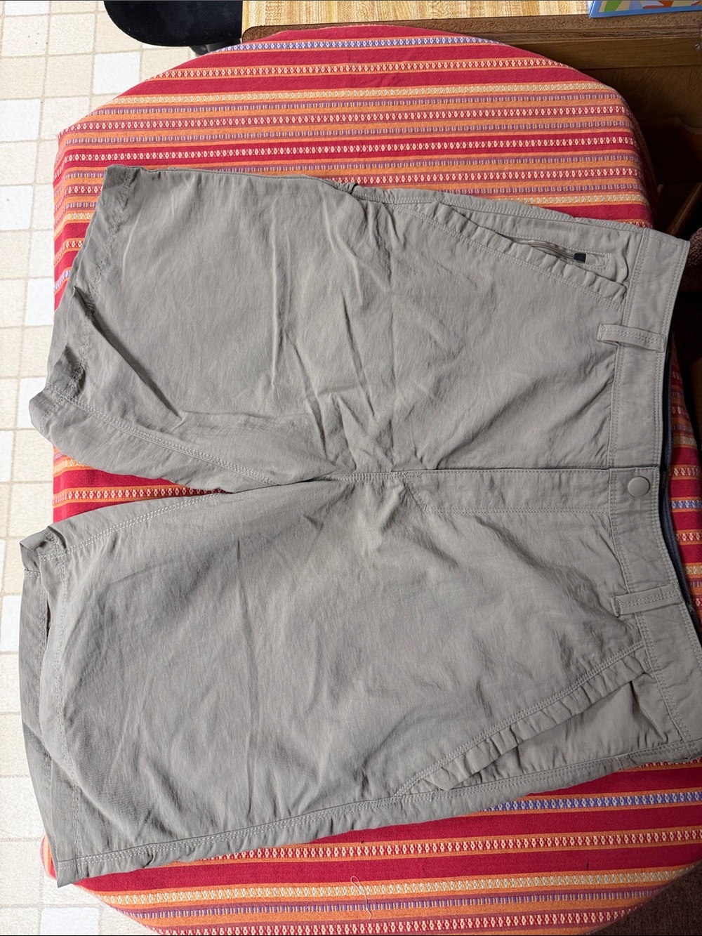 Light Gray Casual Shorts
